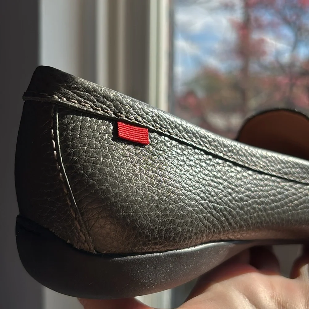 MJNY by Marc Joseph Beverely Road pebbled leather loafers in green / gray - Picture 11 of 15